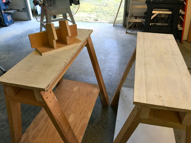 sawhorses