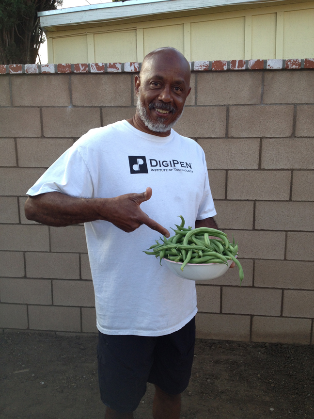 Green beans from the garden.